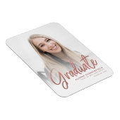 Afstuderen 2025 Roos Gold Fotoaankondiging Magneet (Rechterzijde)