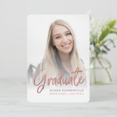 Afstuderen 2025 Roos Gold Script Afstudeerder Aankondiging (Staand voorkant)