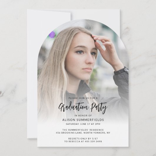 Afstuderen 2025 Roos Gold Script Afstudeerder Part Kaart (Achterkant)