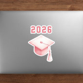 Afstuderen 2025 roze pet sticker