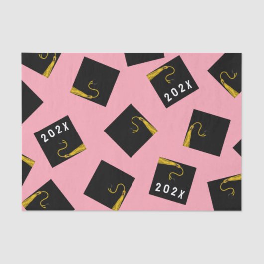 Afstuderen 2025 Roze Weefselpapier Tissuepapier (Voorkant)