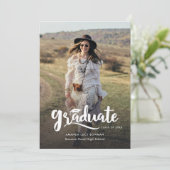Afstuderen 2025 Schattige Foto Afstuderen Aankondiging (Staand voorkant)