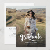 Afstuderen 2025 Schattige Foto Afstuderen Aankondiging (Voorkant / Achterkant)