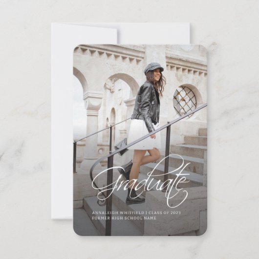 Afstuderen 2025 Script Afstudeerder Fotoaankondigi Notitiekaartje (Voorkant)