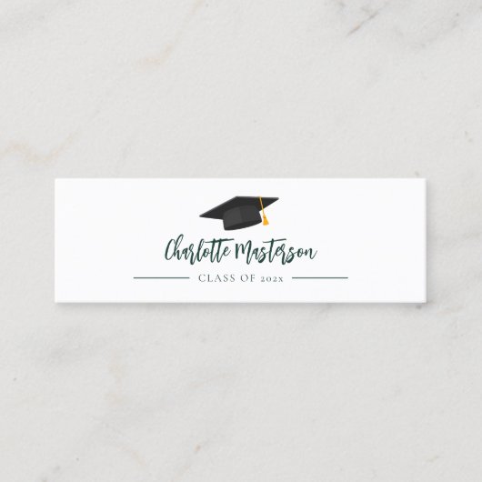 Afstuderen 2025 Script Afstudeerder Naam bellen Mini Visitekaartje (Voorkant)