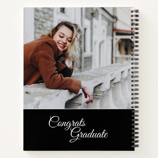 Afstuderen 2025 Script Afstudeerder Party Foto Gas Notitieboek (Achterkant)