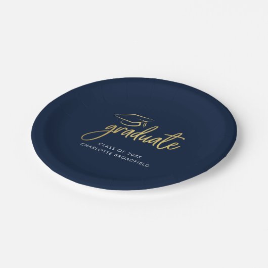 Afstuderen 2025 Script Afstudeerder Party Papieren Bordje (Gekanteld)