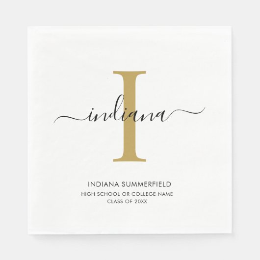 Afstuderen 2025 Script Afstuderen Party Paper Servet (Voorkant)