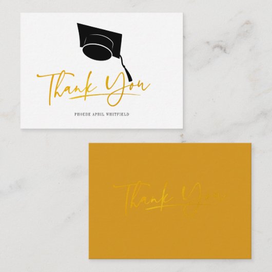 Afstuderen 2025 Script-bedankkaart Notitiekaartje (Voorkant / Achterkant)