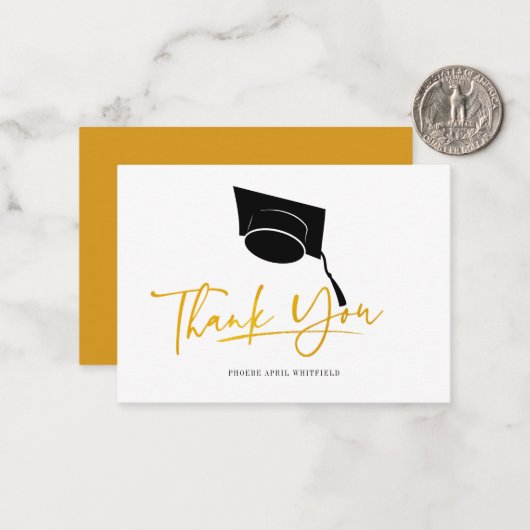 Afstuderen 2025 Script-bedankkaart Notitiekaartje (Voorkant / Achterkant in situ)