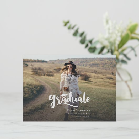 Afstuderen 2025 script met fotoaankondiging (Staand voorkant)