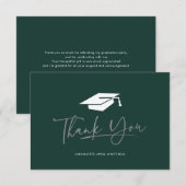 Afstuderen 2025-script minimalistisch bedankkaart (Voorkant / Achterkant)
