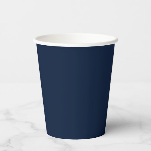 Afstuderen 2025 Script Navy Blue Paper Papieren Bekers (Achterkant)