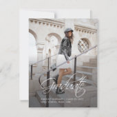 Afstuderen 2025 Script Photo Afstudeerder aankondi Notitiekaartje (Voorkant)