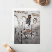 Afstuderen 2025 Script Photo Afstudeerder aankondi Notitiekaartje (Voorkant / Achterkant in situ)