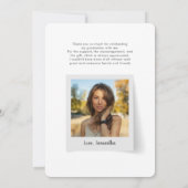 Afstuderen 2025 Script Photo Afstudeerder Party Bedankkaart (Achterkant)