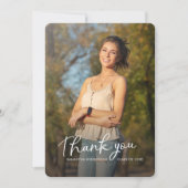 Afstuderen 2025 Script Photo Afstudeerder Party Bedankkaart (Voorkant)