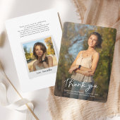 Afstuderen 2025 Script Photo Afstudeerder Party Bedankkaart