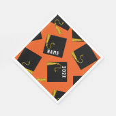 Afstuderen 2025 Sinaasappel Servet (Hoek)