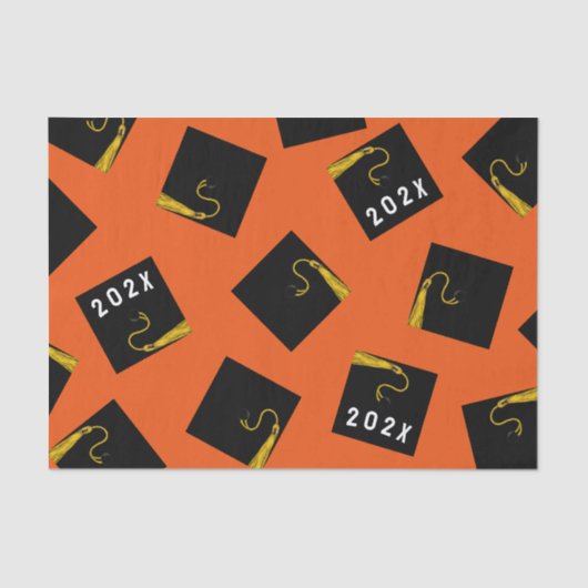 Afstuderen 2025 Sinaasappel Tissuepapier (Voorkant)