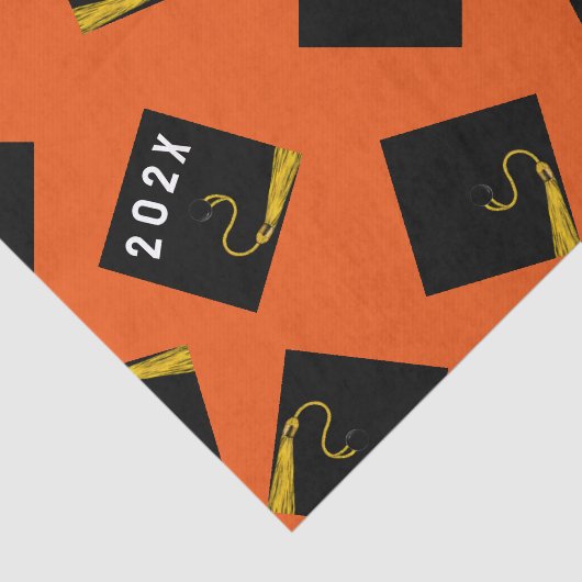 Afstuderen 2025 Sinaasappel Tissuepapier (Detail)