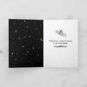 Afstuderen 2025 Sparklers op zwart Kaart (Binnen)