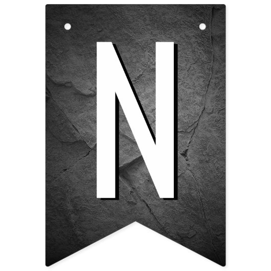 Afstuderen 2025 Tekst op zwarte lei Vlaggetjes (Derde vlag)