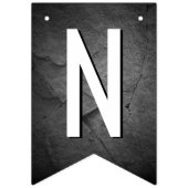 Afstuderen 2025 Tekst op zwarte lei Vlaggetjes (Derde vlag)