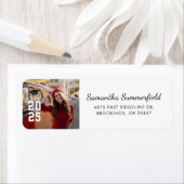 Afstuderen 2025 Teruggaveadres voor fotoscript Etiket (Insitu)