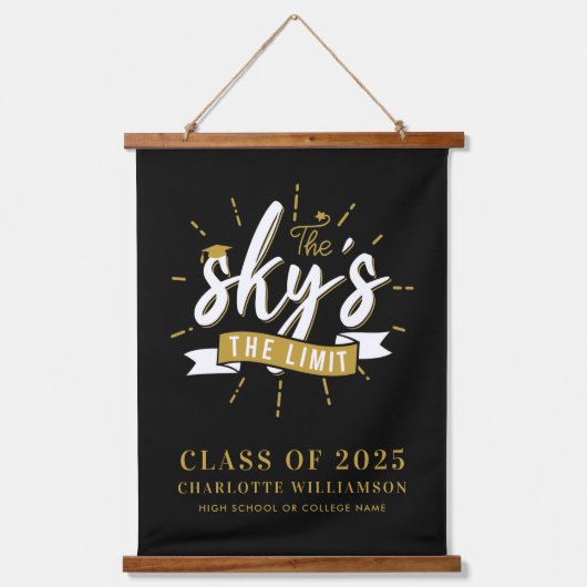 Afstuderen 2025 The Sky's The Limit Afstudeerder C Hangend Wandkleed (Voorkant)