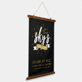 Afstuderen 2025 The Sky's The Limit Afstudeerder C Hangend Wandkleed (Gebogen)