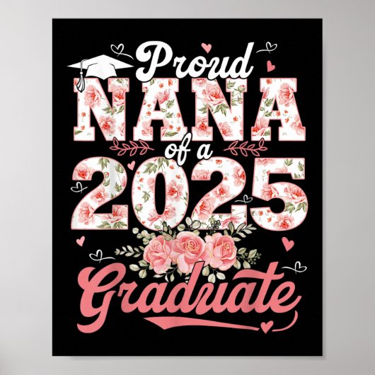 Afstuderen 2025 Trotse Nana van een 2025 Afstudere Poster (Voorkant)