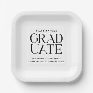 Afstuderen 2025 Typografie Modern Afstudeerder Par Papieren Bordje