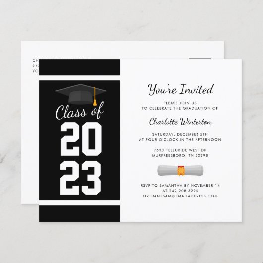 Afstuderen 2025 Uitnodiging (Voorkant / Achterkant)