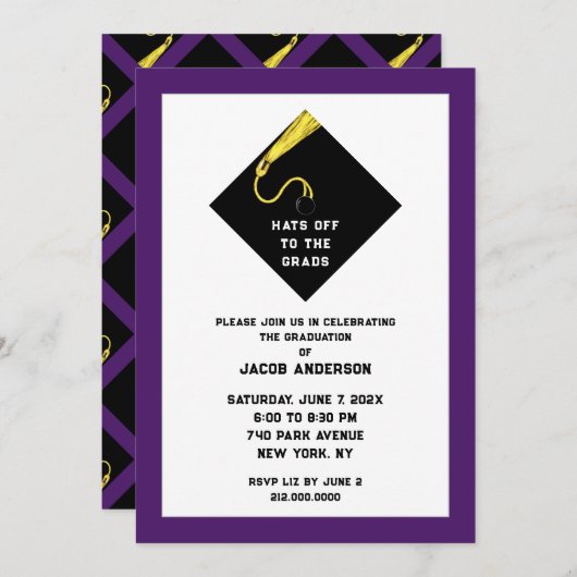 Afstuderen 2025 Uitnodigingen (Voorkant / Achterkant)