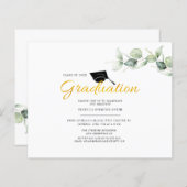 Afstuderen 2025 Waterverf Afstudeerder Uitnodiging (Voorkant / Achterkant)