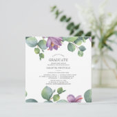 Afstuderen 2025 Waterverf Eucalyptus Partij Kaart (Staand voorkant)