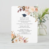 Afstuderen 2025 Waterverf Floral Afstudeerder Part Kaart (Staand voorkant)