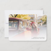 Afstuderen 2025 Zonnebloem Foto Afstudeerder Party Kaart (Achterkant)