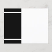 Afstuderen 2025 Zwart Wit Afstudeerder Uitnodiging (Achterkant)