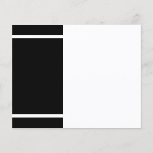 Afstuderen 2025 Zwart Wit Afstudeerder Uitnodiging (Achterkant)