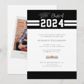 Afstuderen 2025 Zwart Wit Foto Kaart (Voorkant / Achterkant)
