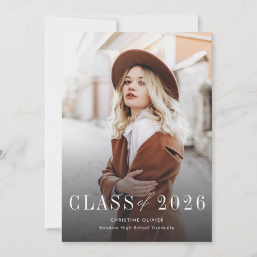 Afstuderen 2026 2 foto's aankondiging (Voorkant)