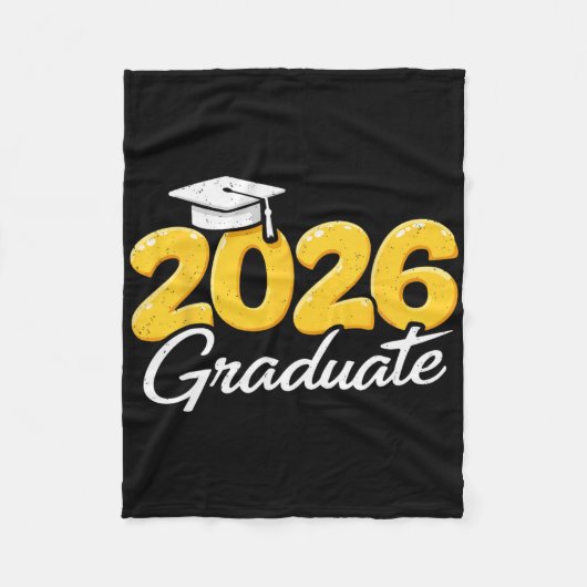 Afstuderen 2026 Afgestudeerde Afstudeerder  Fleece Deken (Voorkant)