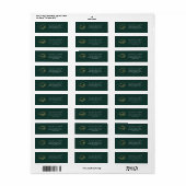 Afstuderen 2026 Afgestudeerde Modern Retouradres Etiket (Full Sheet)