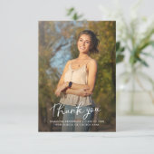 Afstuderen 2026 Foto Script Afgestudeerde Bedankkaart (Staand voorkant)