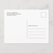 Afstuderen 2026 Foto's Modern Script Feest Uitnodiging Briefkaart (Achterkant)