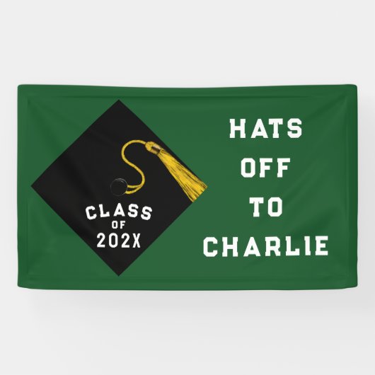 Afstuderen 2026 Groen Spandoek (Horizontaal)