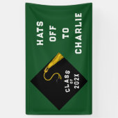 Afstuderen 2026 Groen Spandoek (Verticaal)