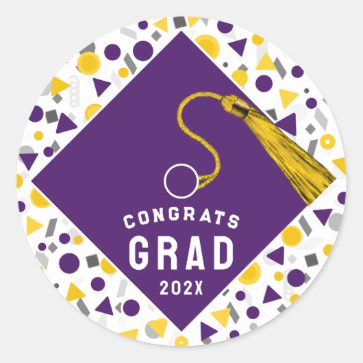 Afstuderen 2026 Klassieke Ronde Sticker (Voorkant)